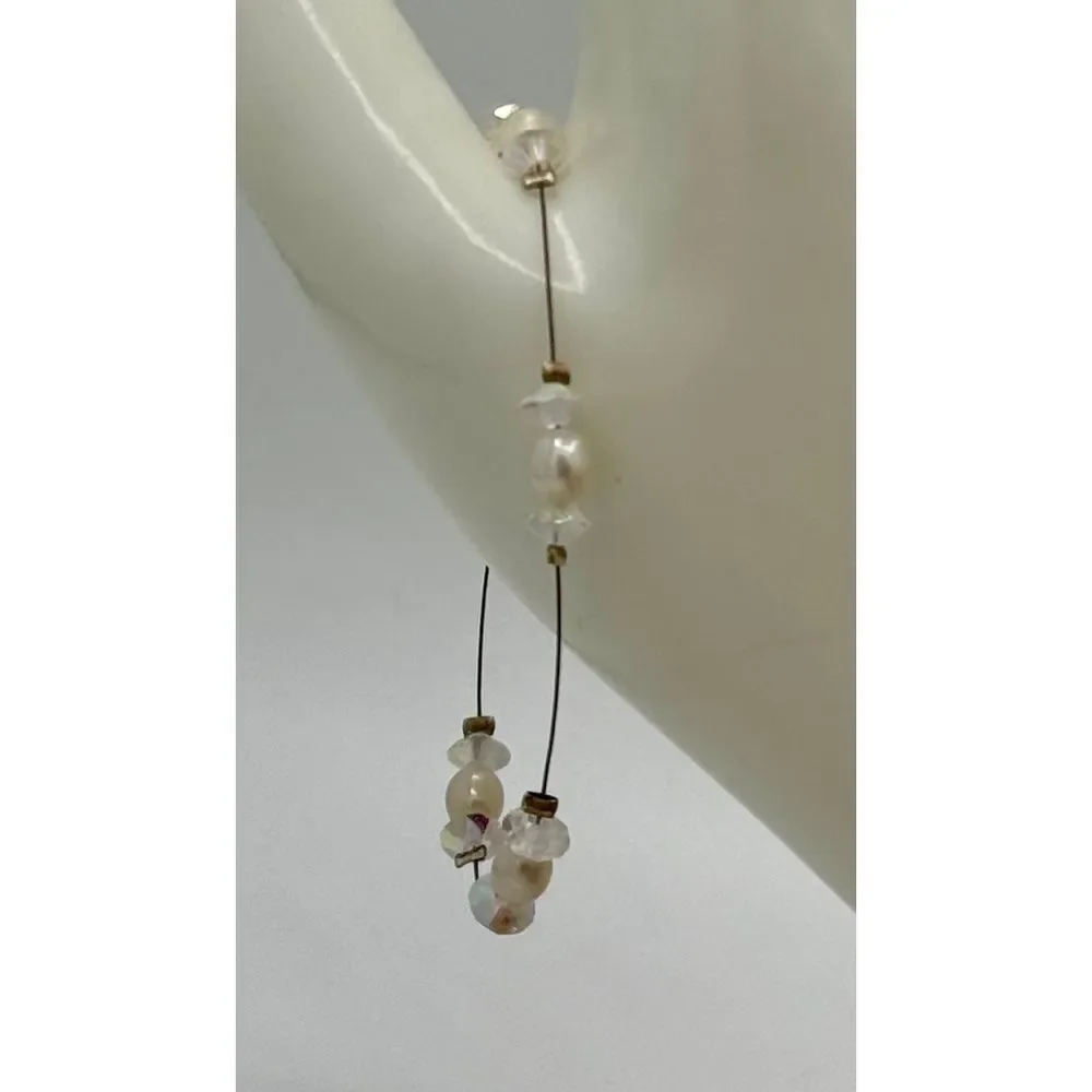 Sterling Silver & Genuine Pearl Y2K Bracelet